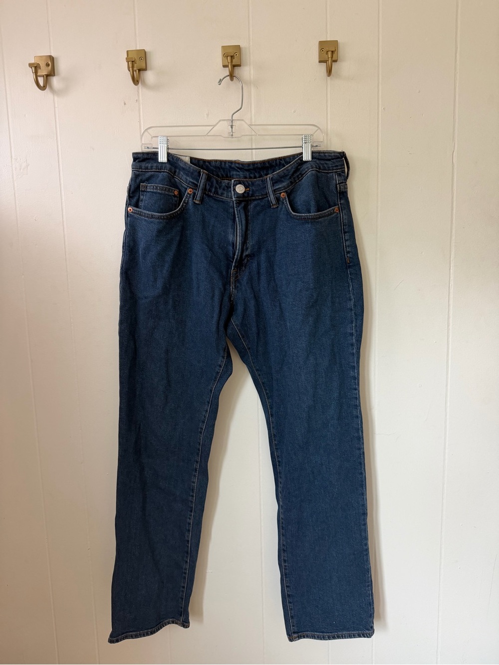 H&M Men's Straight Dark Blue Jeans